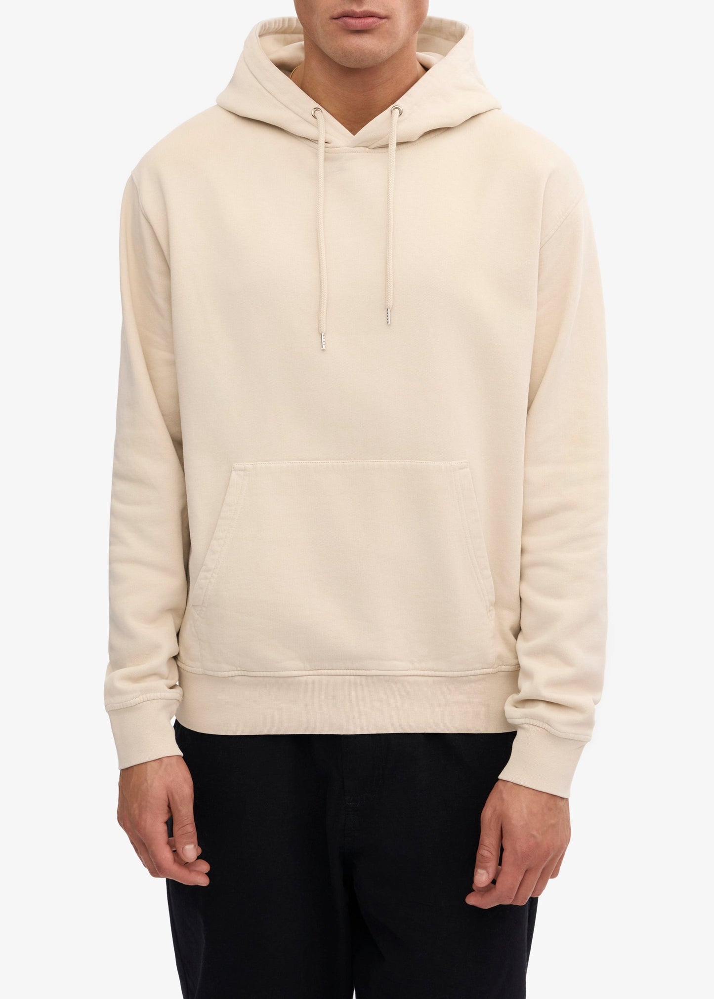 Sweat à capuche en coton bio | écru "Ivory White"