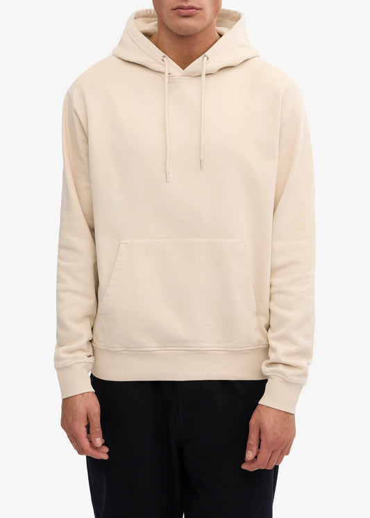 Sweat à capuche en coton bio | écru "Ivory White"
