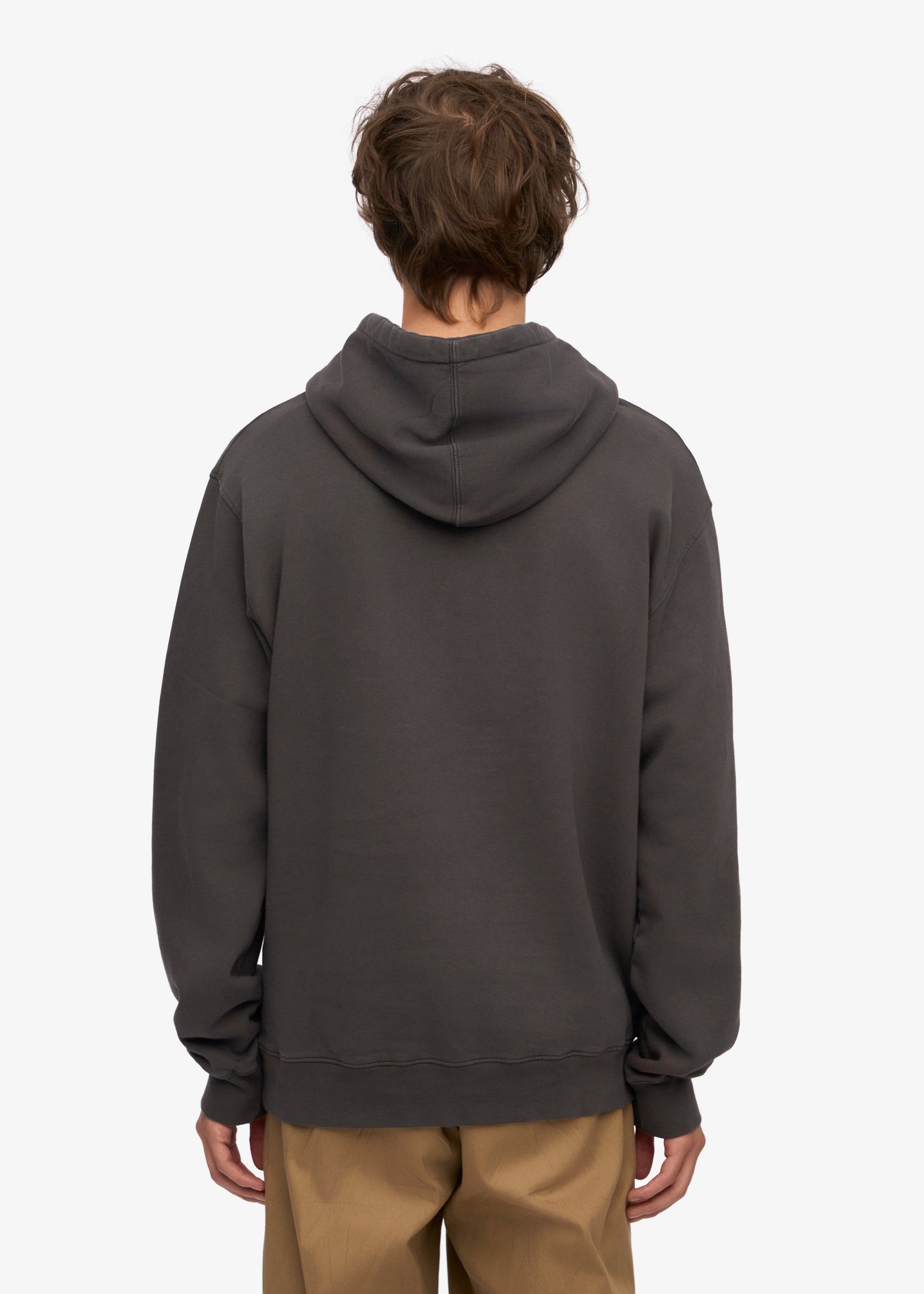 Sweat à capuche mixte en coton bio | gris "Lava grey"