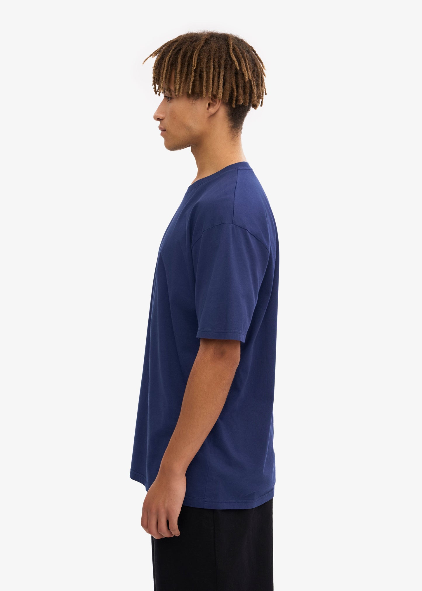 T-shirt uni en coton biologique | bleu "classic organic tee - marine blue"