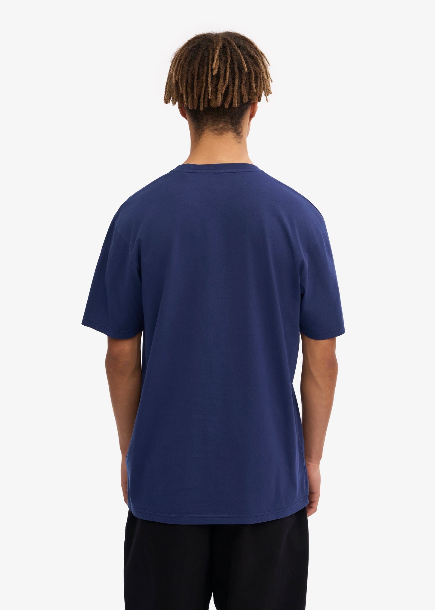 T-shirt uni en coton biologique | bleu "classic organic tee - marine blue"