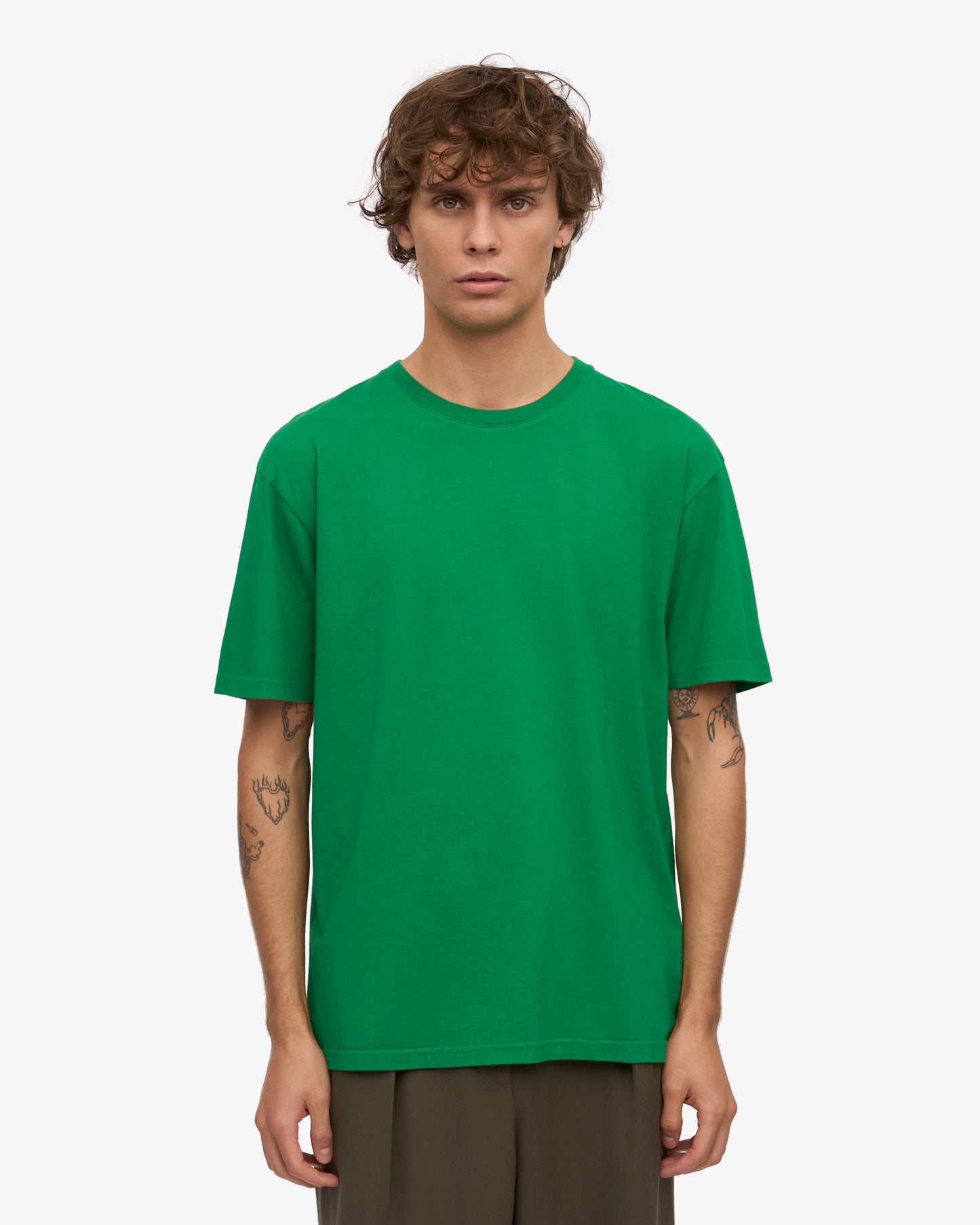 T-shirt manches courtes en coton bio | vert "kelly green"