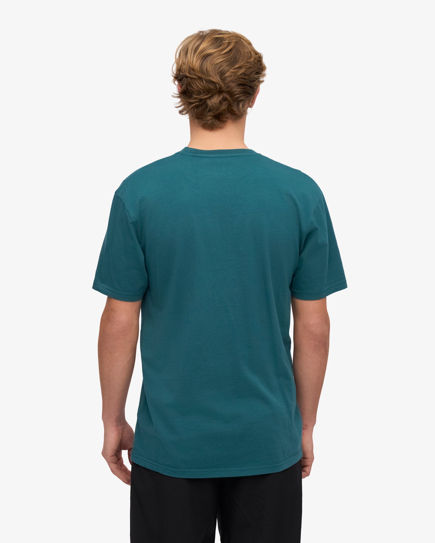 T-shirt manches courtes en coton bio | bleu vert "ocean green"