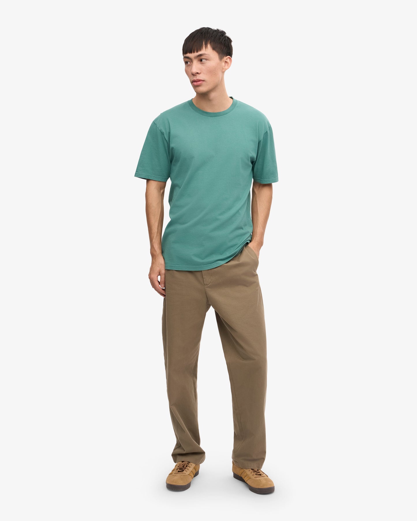 T-shirt manches courtes en coton bio | vert "pine green"