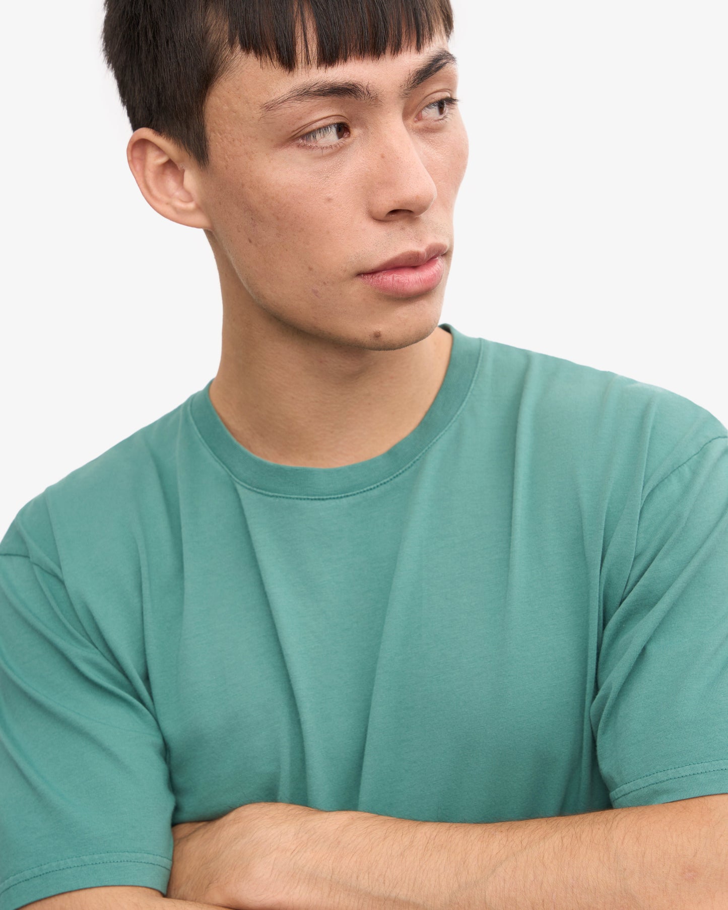 T-shirt manches courtes en coton bio | vert "pine green"