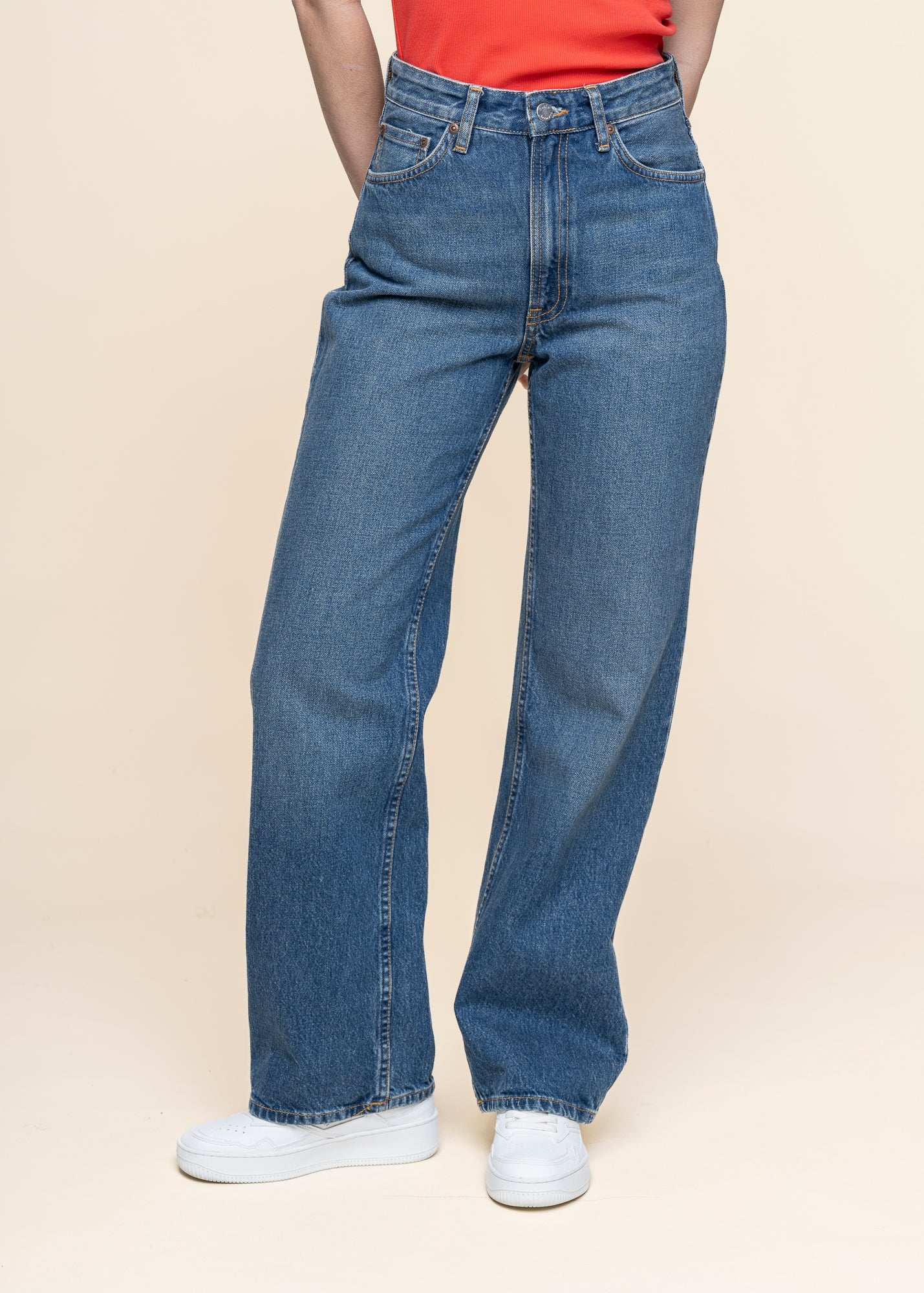 Jean ample en coton biologique | "clean eileen blue days - blue days"