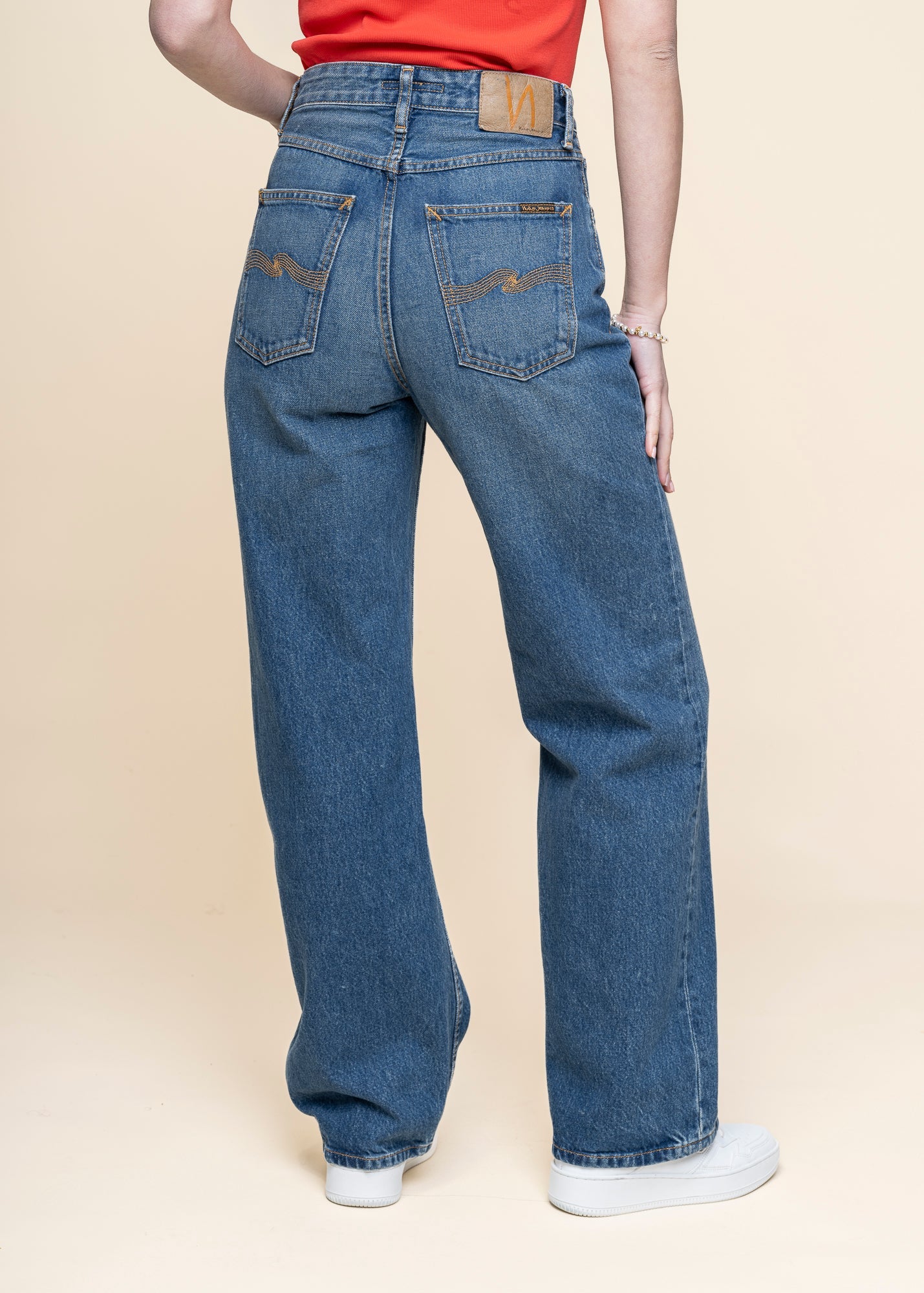 Jean ample en coton biologique | "clean eileen blue days - blue days"