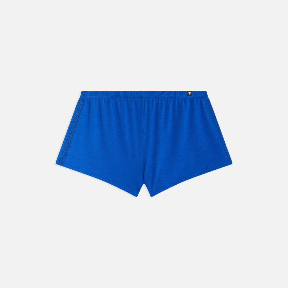 Short pyjama bleu roi en lyocell - cleophee - bleu azur