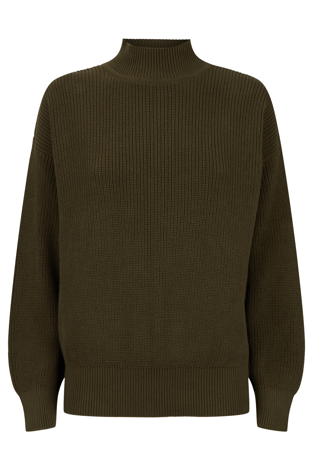 Pull maille kaki en coton bio - cody jumper khaki