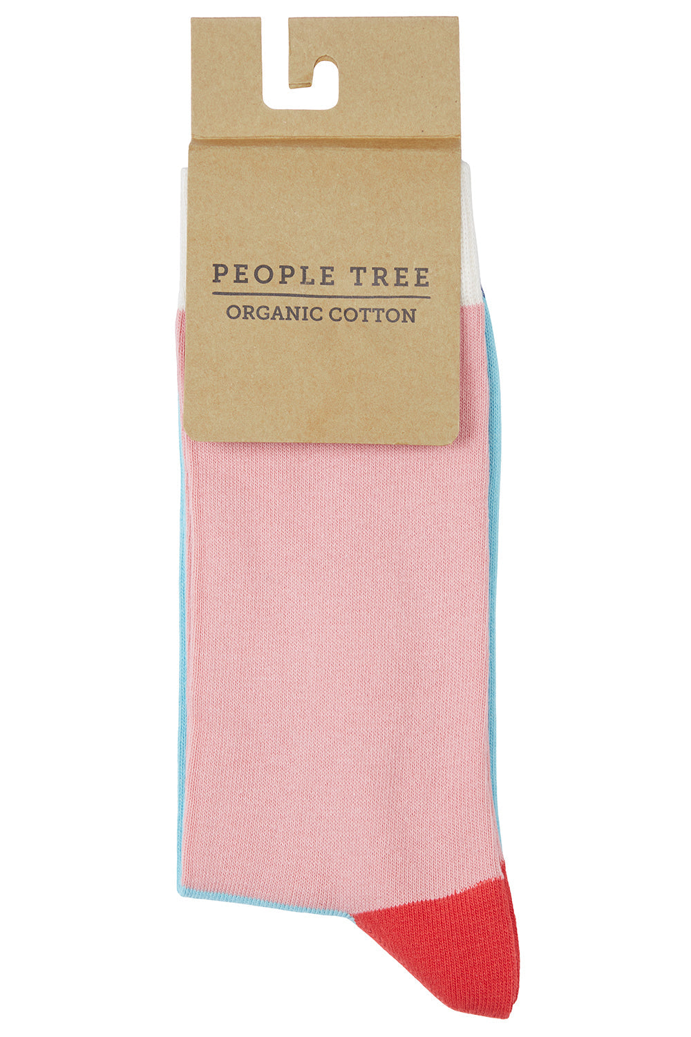Chaussettes multicolore en coton bio - colourblock socks
