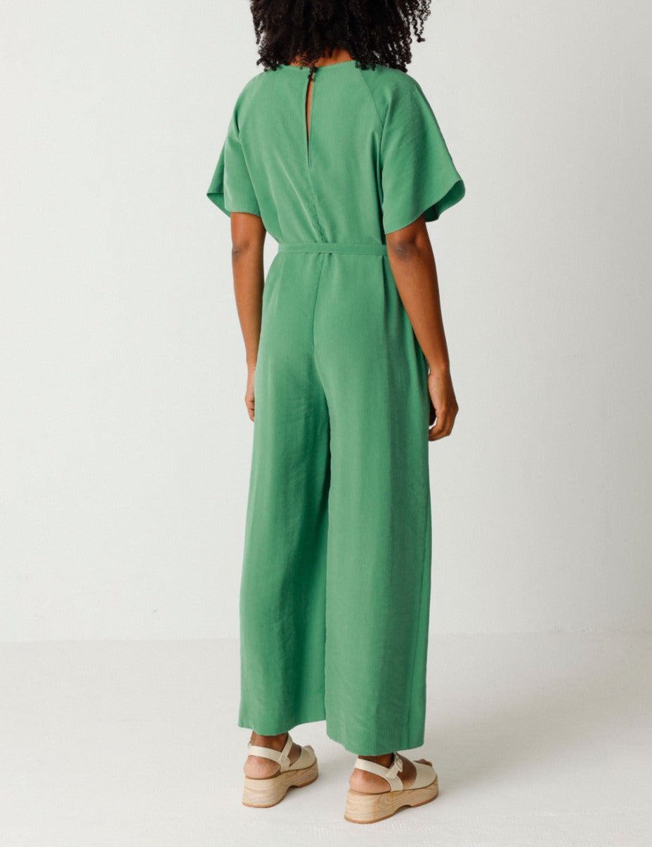 Combinaison en tencel | vert "kaie jumpsuit grass green"