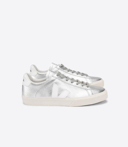 Baskets en cuir chromefree | argenté "campo silver white"
