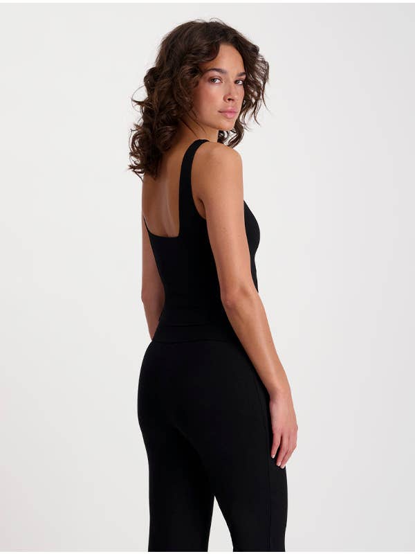 Pantalon ample en ecovero | Noir "sasha noir ebène"