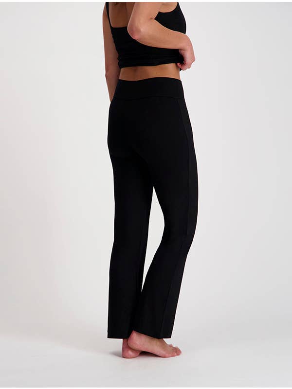 Pantalon ample en ecovero | Noir "sasha noir ebène"