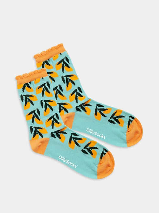 Chaussettes en coton bio | multicolore "valencian branches"