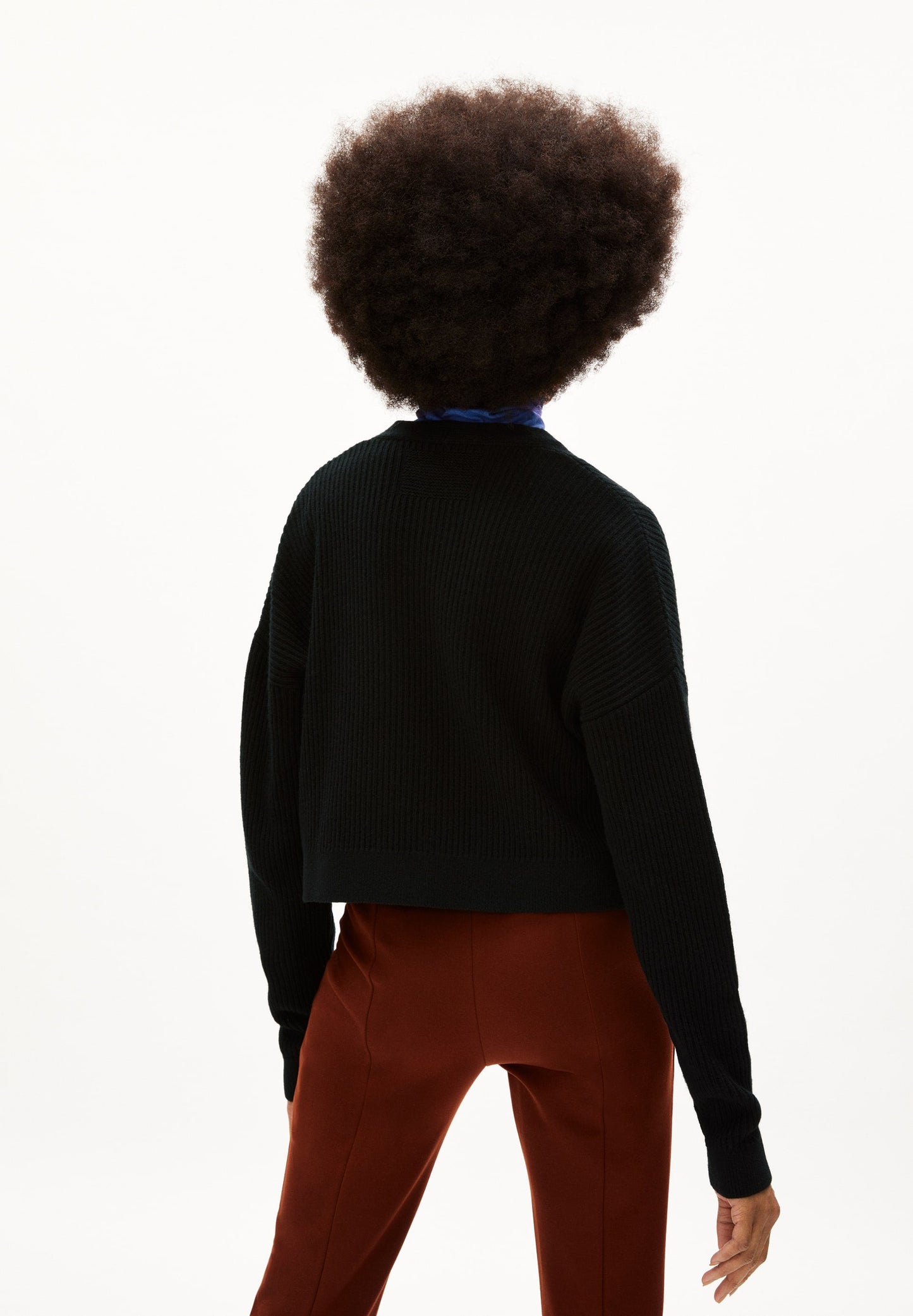 Gilet noir en ecovero, coton et laine bio - damiraa soft black