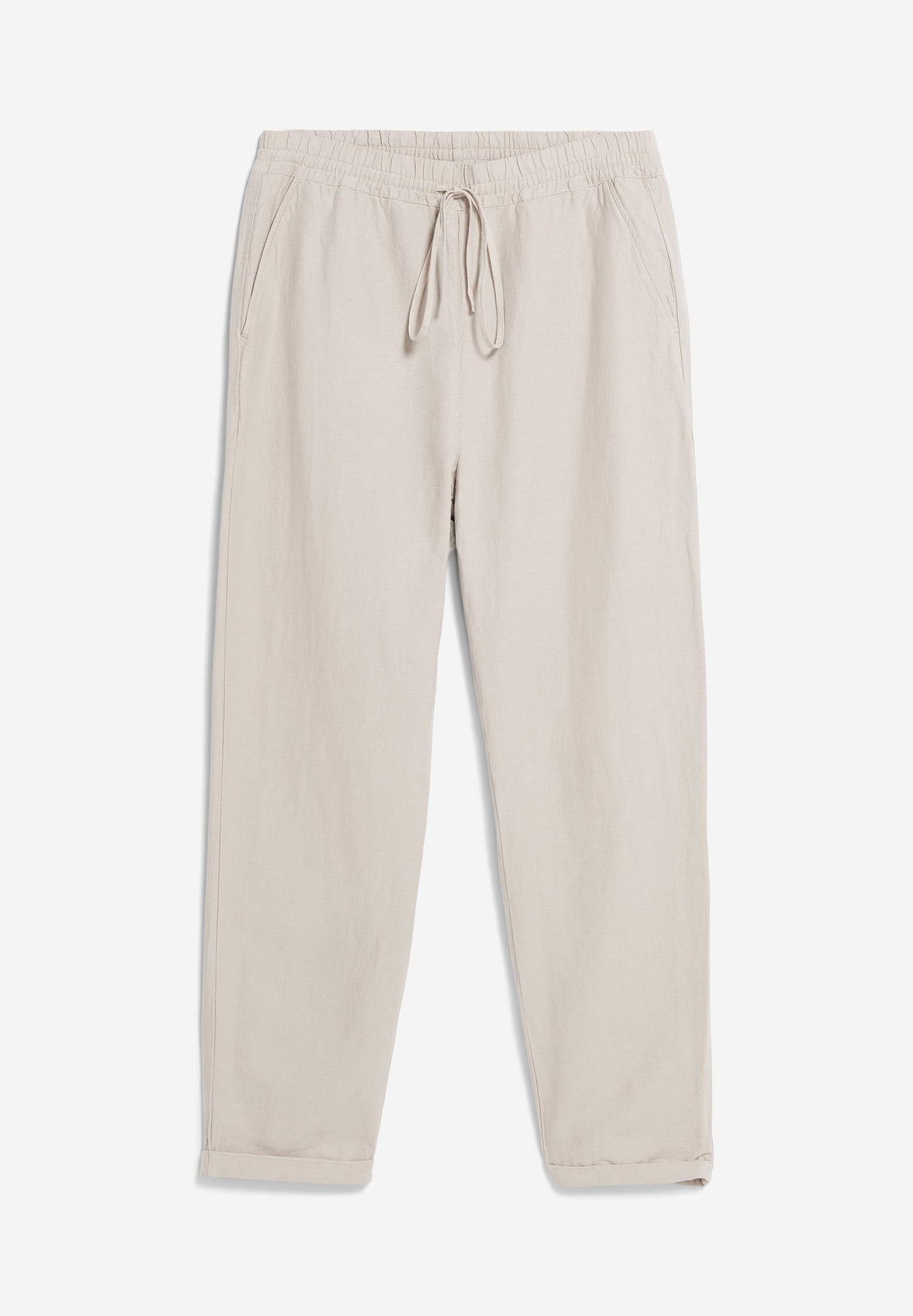 Pantalon beige en lin et coton bio - danyaa lino light desert