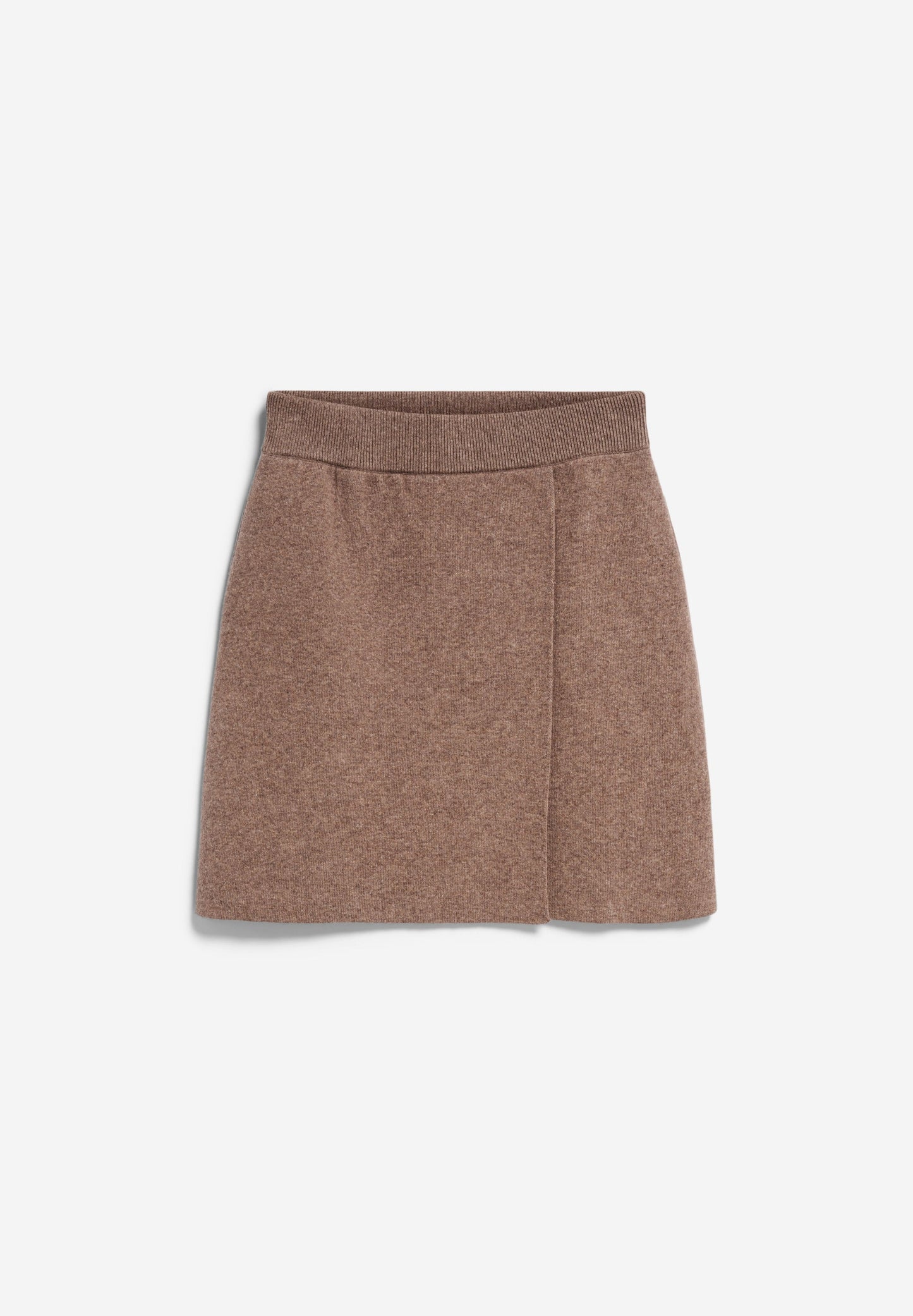 jupe en laine bio | marron "endarlaa - cinnamon dust melange"