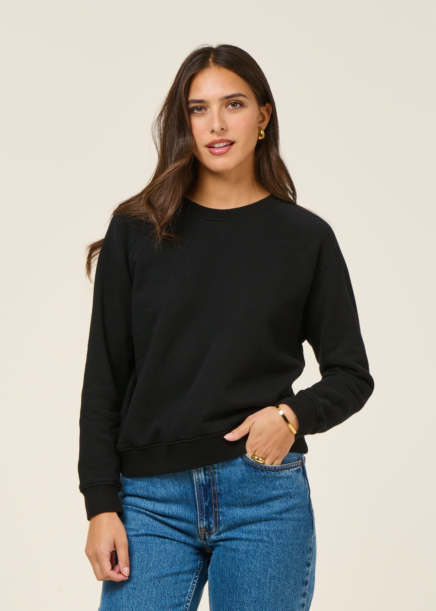 Sweat en coton bio | noir