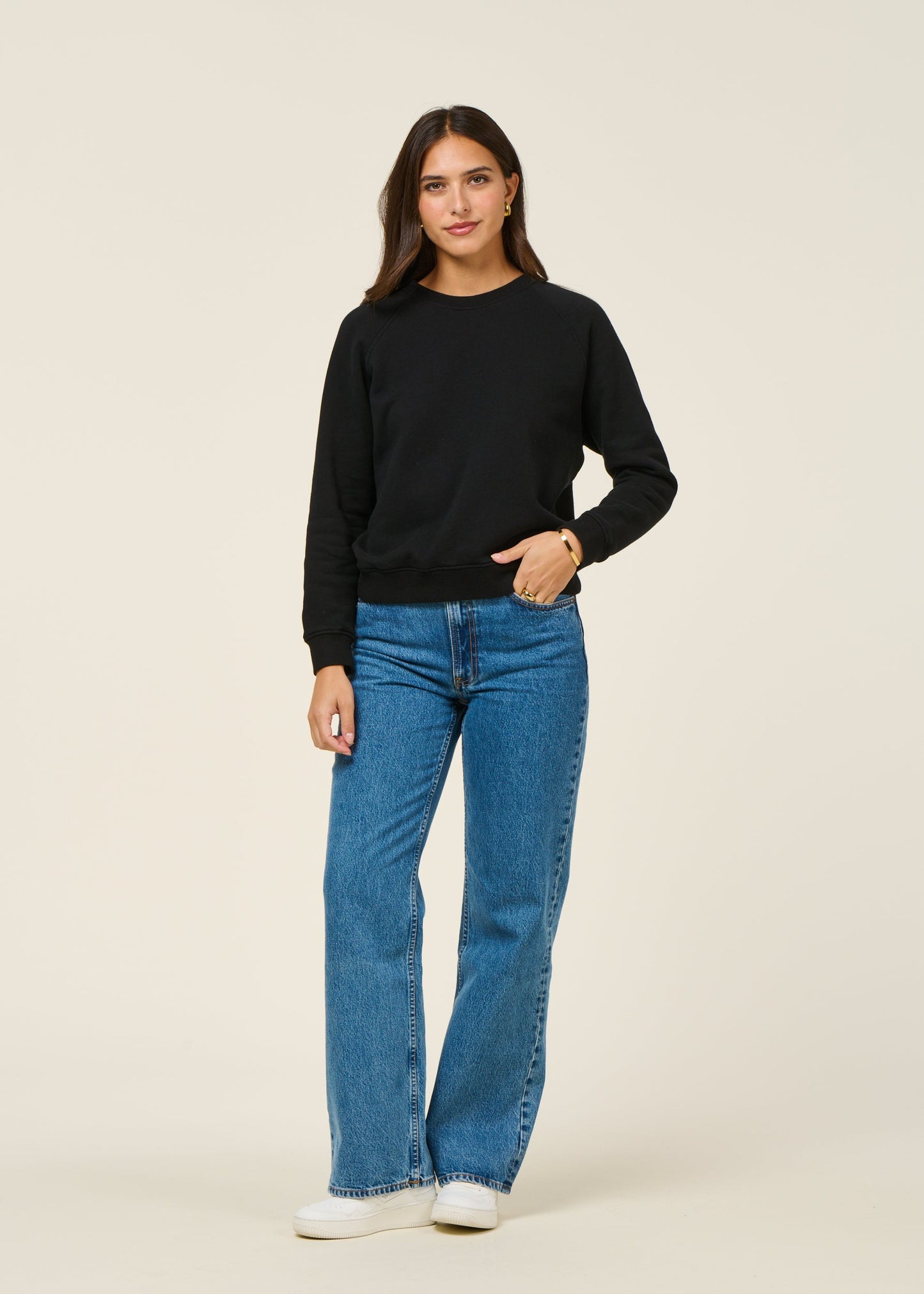 Sweat en coton bio | noir