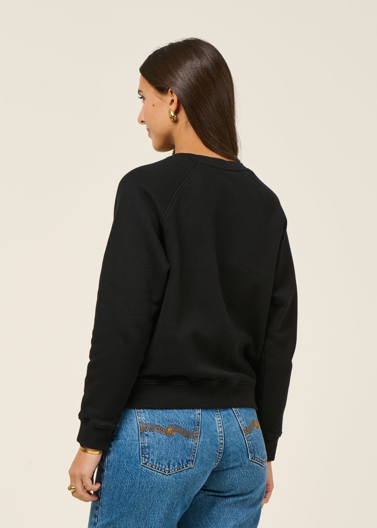 Sweat en coton bio | noir