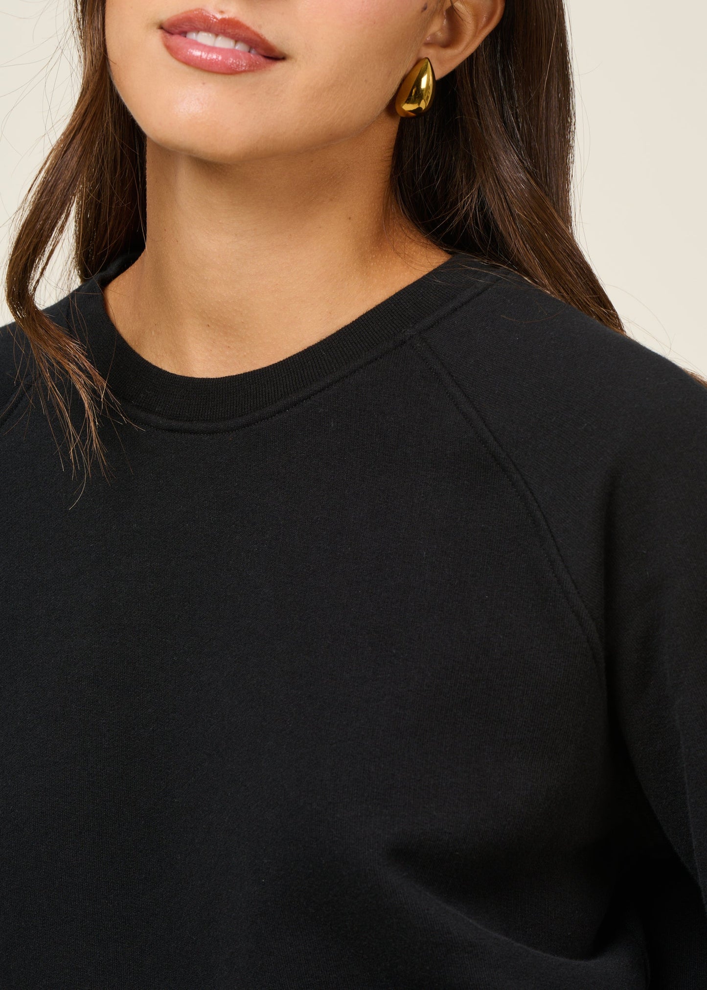 Sweat en coton bio | noir