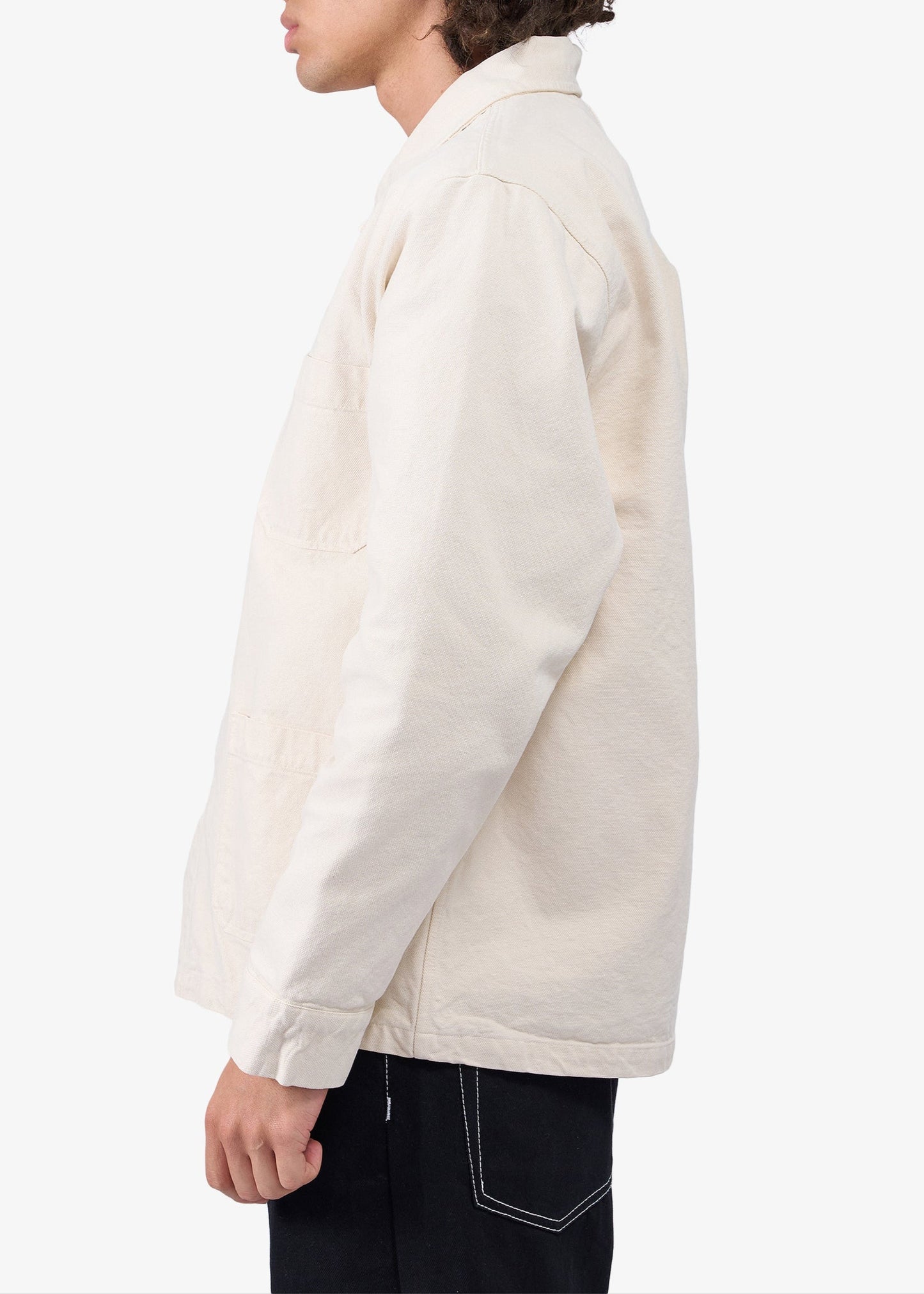 Veste en coton biologique | écru "organic workwear jacket - ivory white"