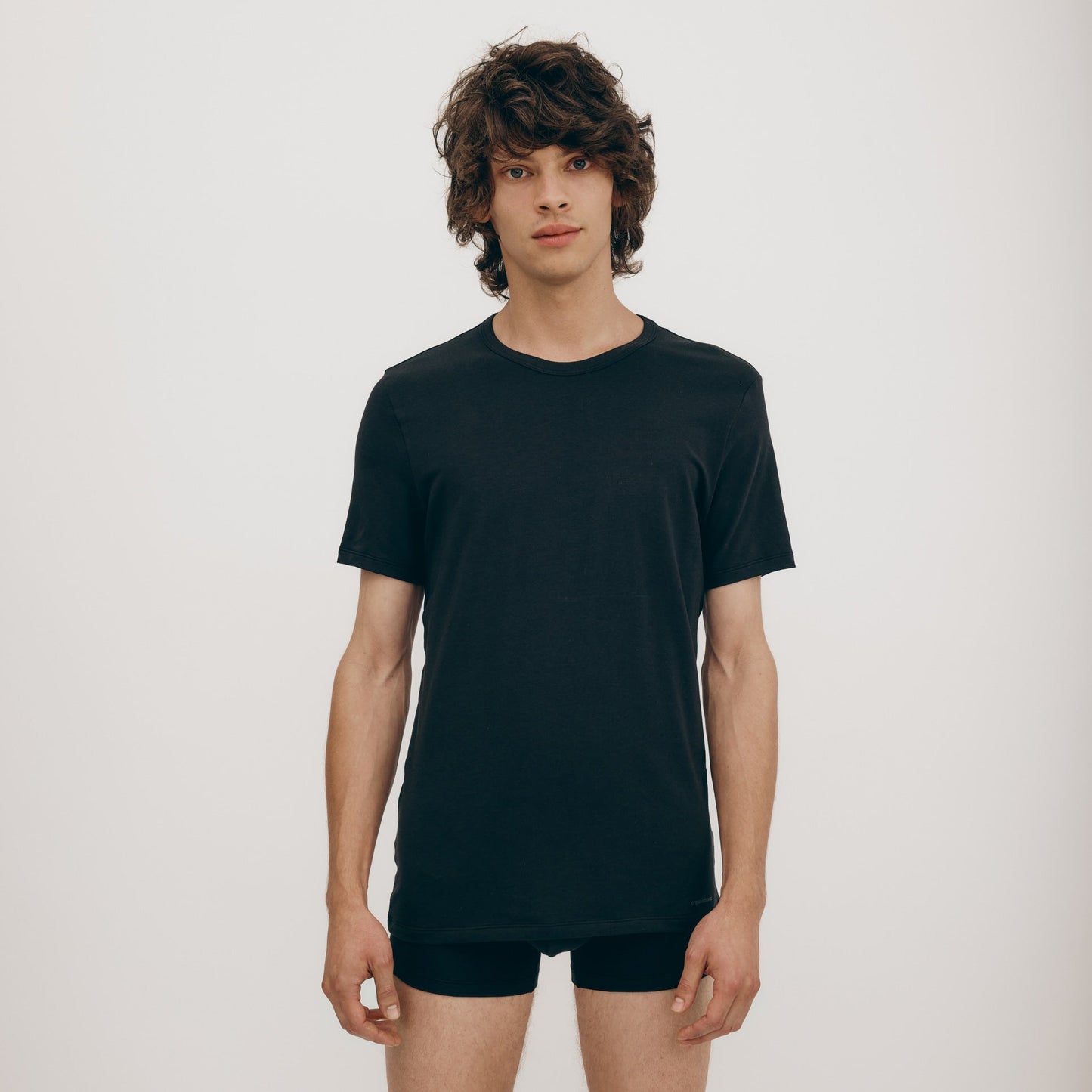 T-shirt en tencel | Noir "soft touch tee black"