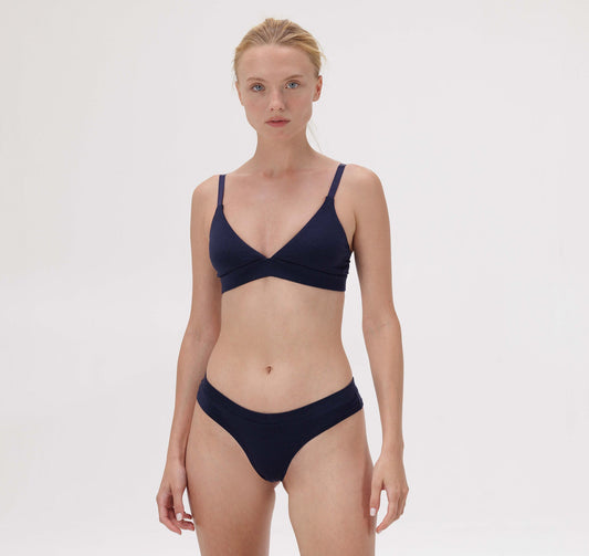 Pack 2 culottes en coton bio | Marine "core hipster 2-pack navy"