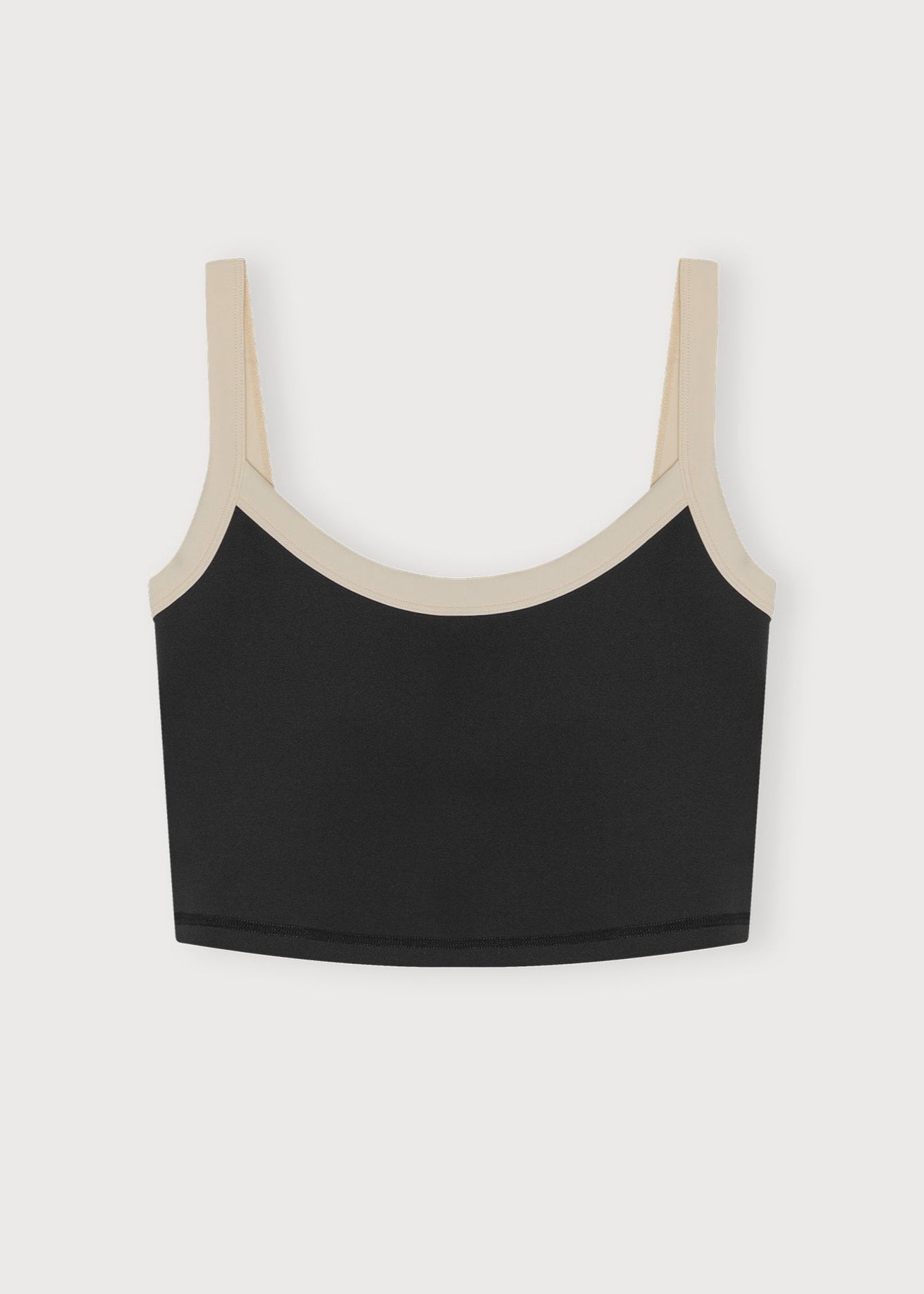 Brassière de sport en nylon recyclé | noir "active flow bra - black"