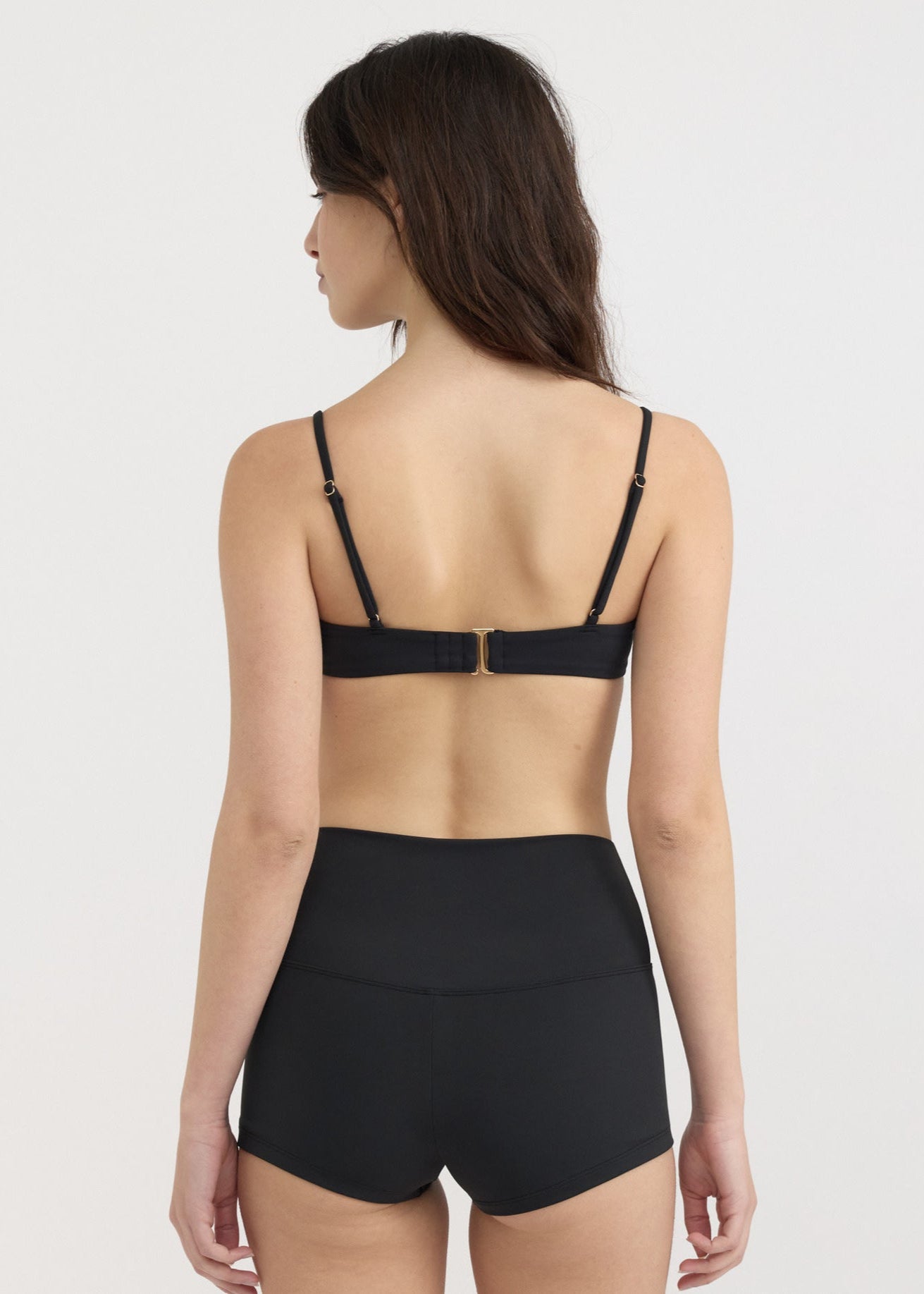 Shorty de bain en matières recyclées | "swim bikini shorts - black"