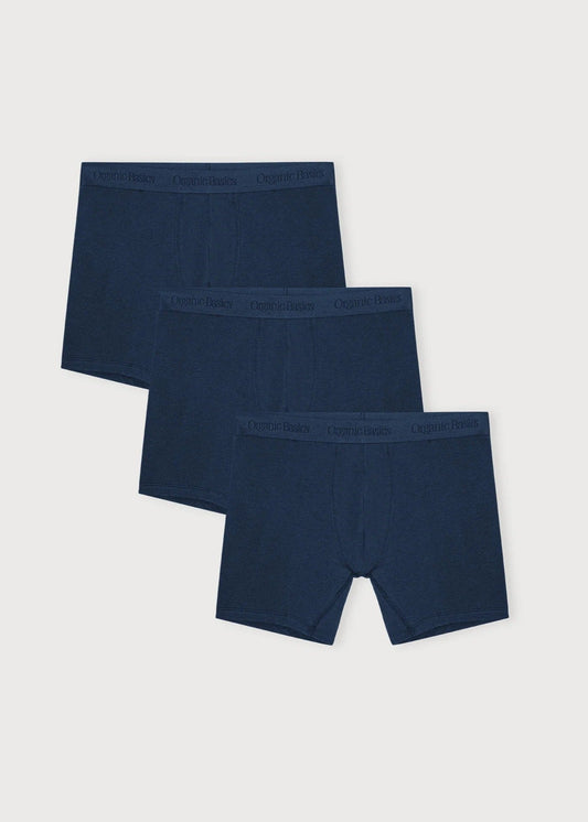 Pack 3 boxers en tencel | Bleu foncé "soft touch boxers 3-pack midnight blue"
