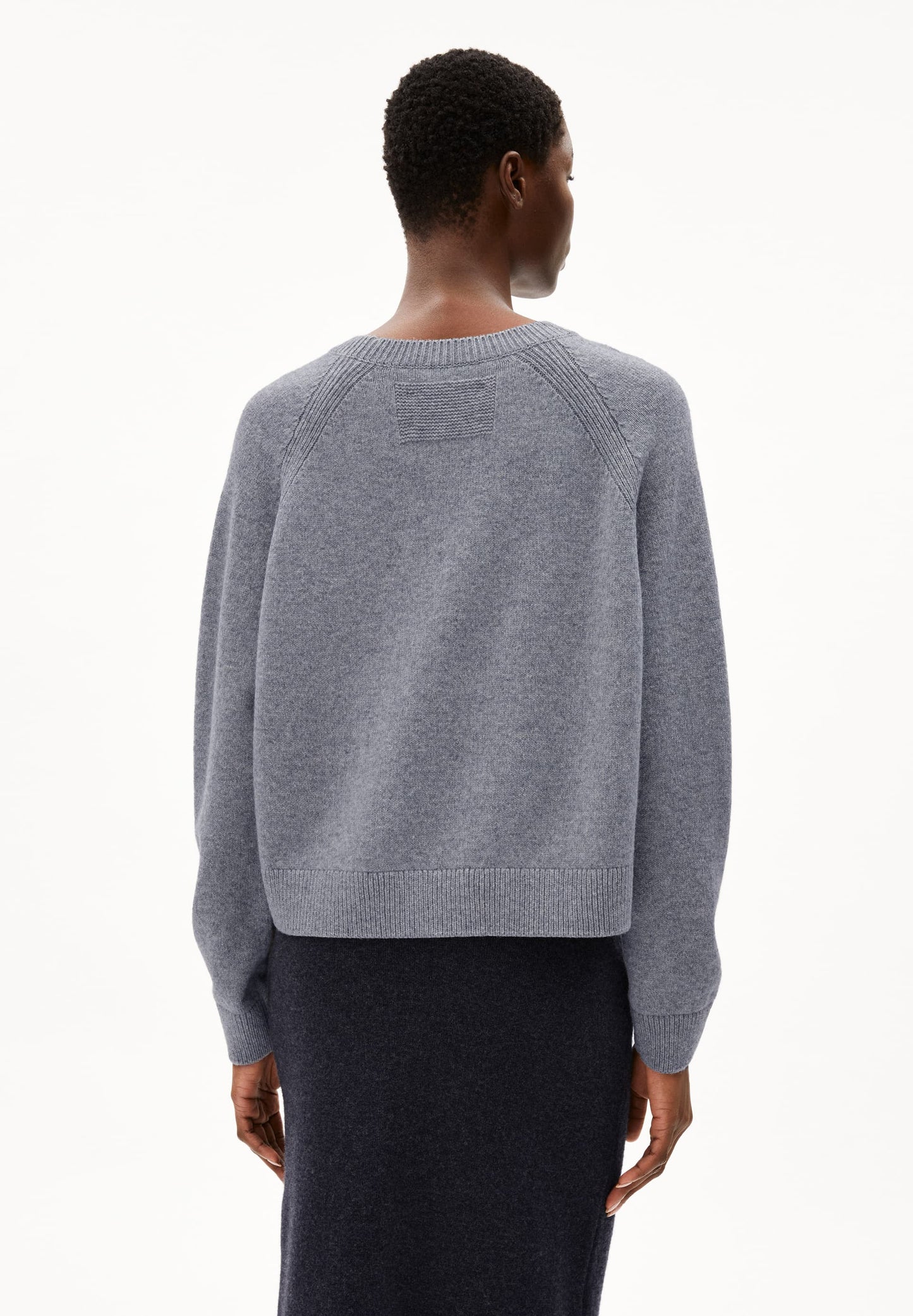 Pull en laine bio | gris "diliriaa reglana - light grey melange"
