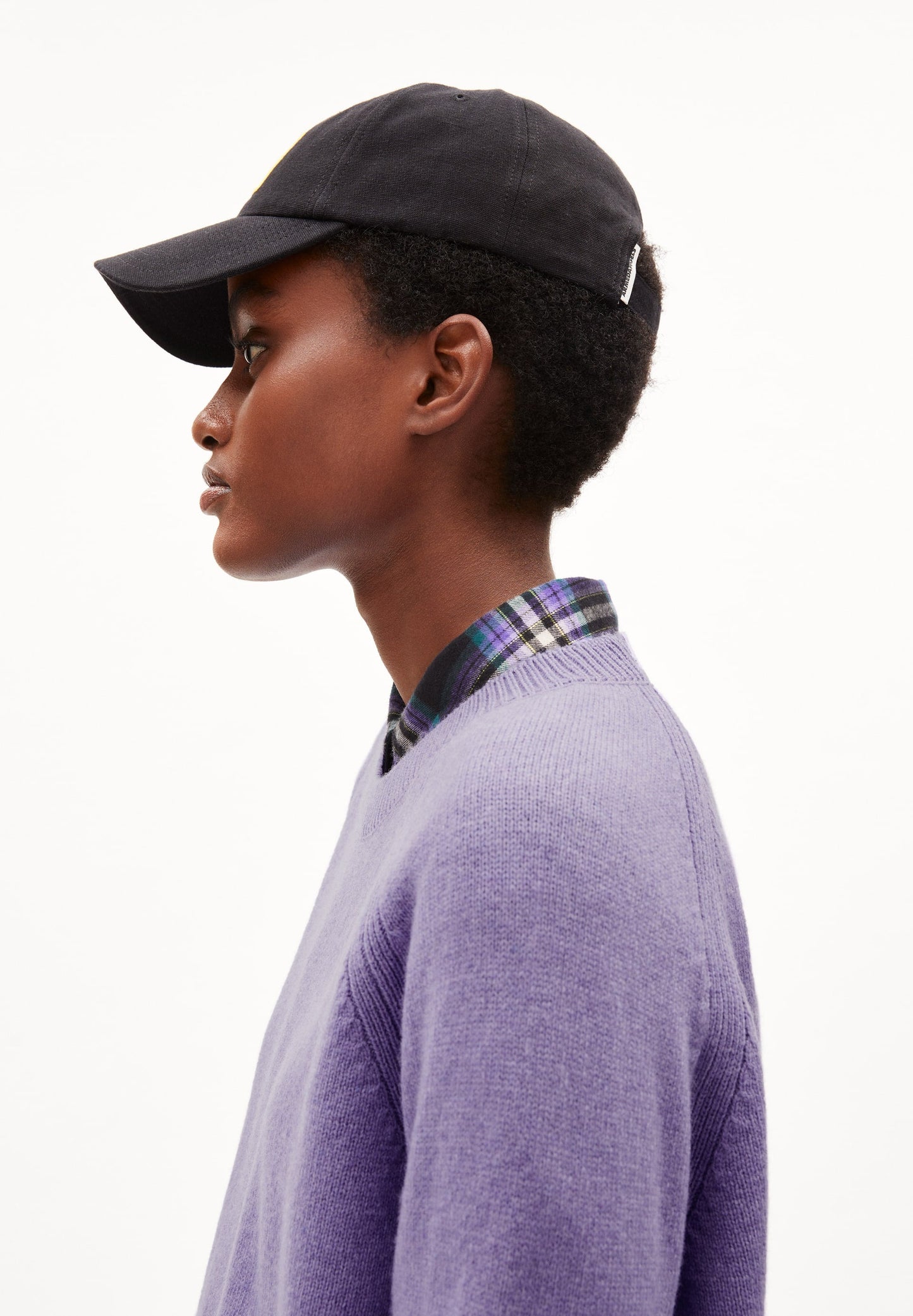 Pull en laine bio et recyclée | Violet "diliriaa reglana purple stone"