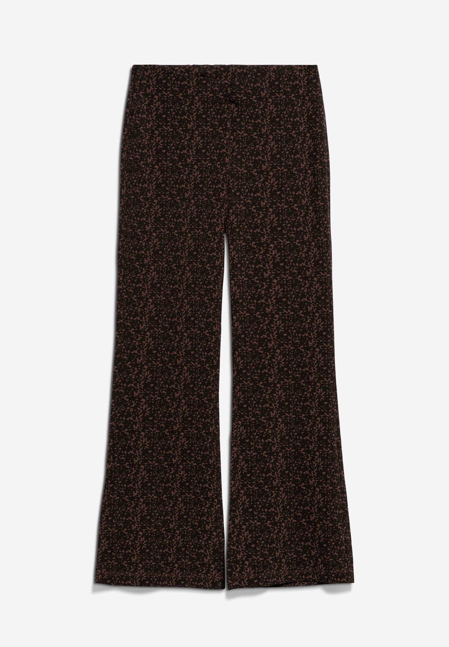 Pantalon à motifs en coton bio | Marron "donnaa abstract deep brown"