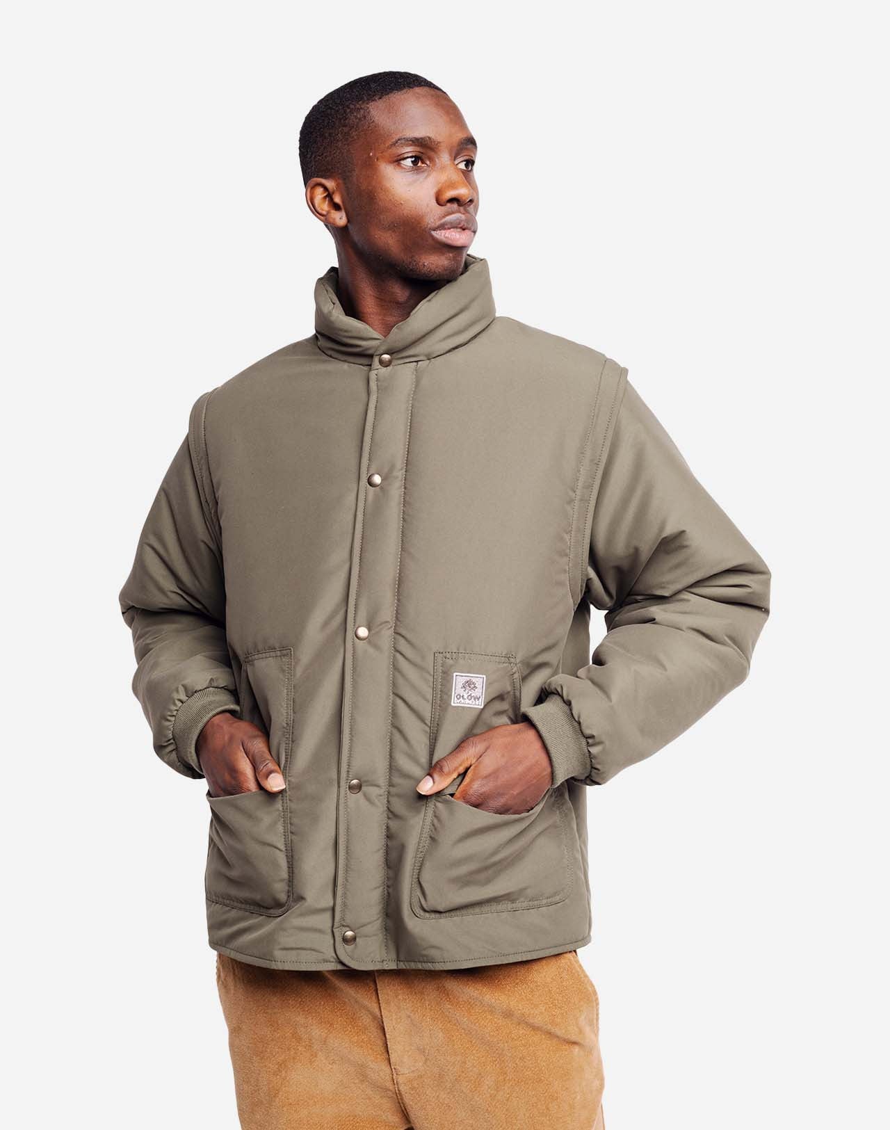Manteau en matières recyclées | kaki "boreas"
