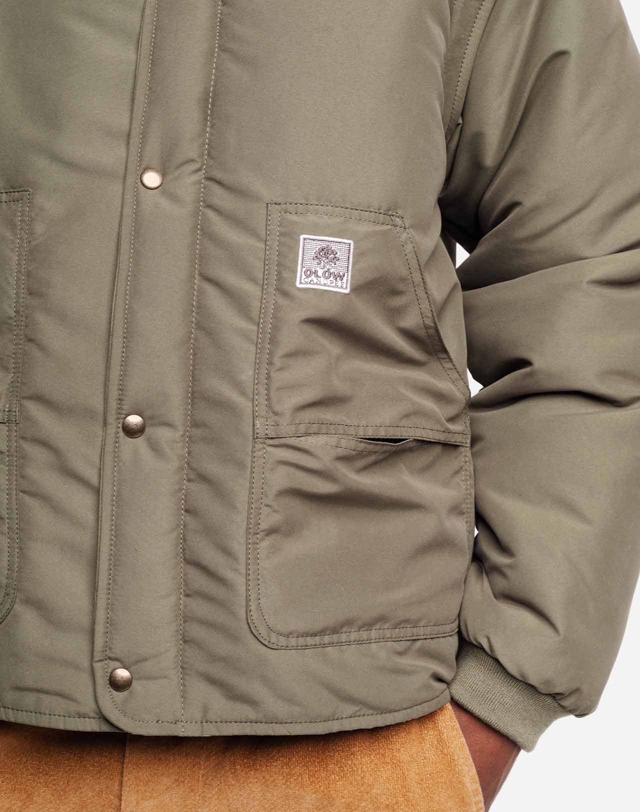 Manteau en matières recyclées | kaki "boreas"