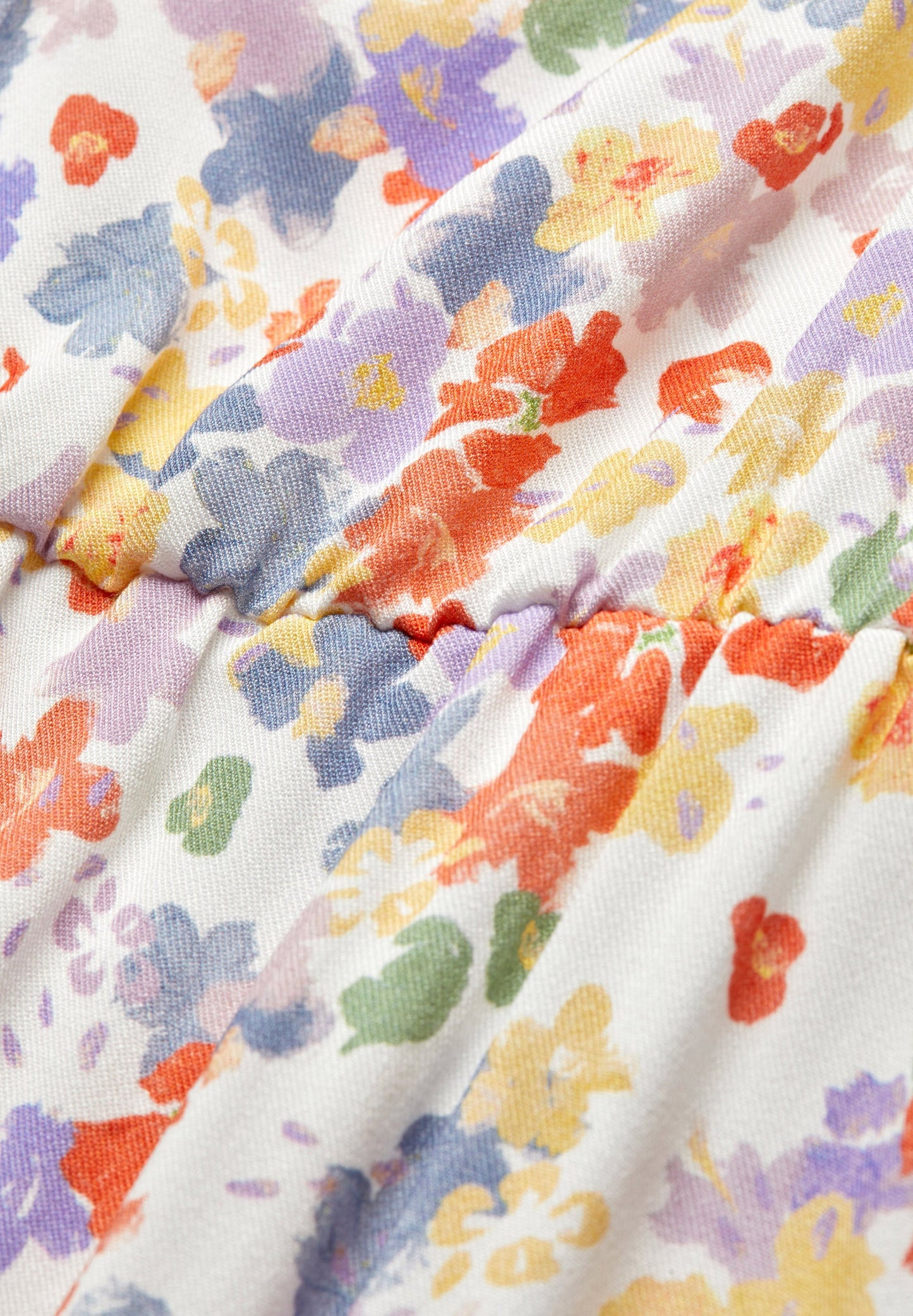 Robe longue fleurie en viscose ecovero - dreaa flora confetti white
