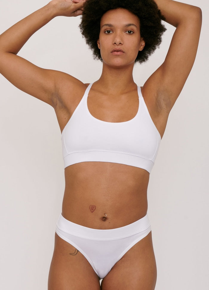 Brassière en coton bio | blanc "white"