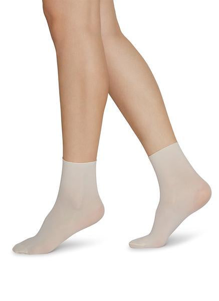 Pack 2 paires de chaussettes bleu et crème en polyamide recyclé - Judith