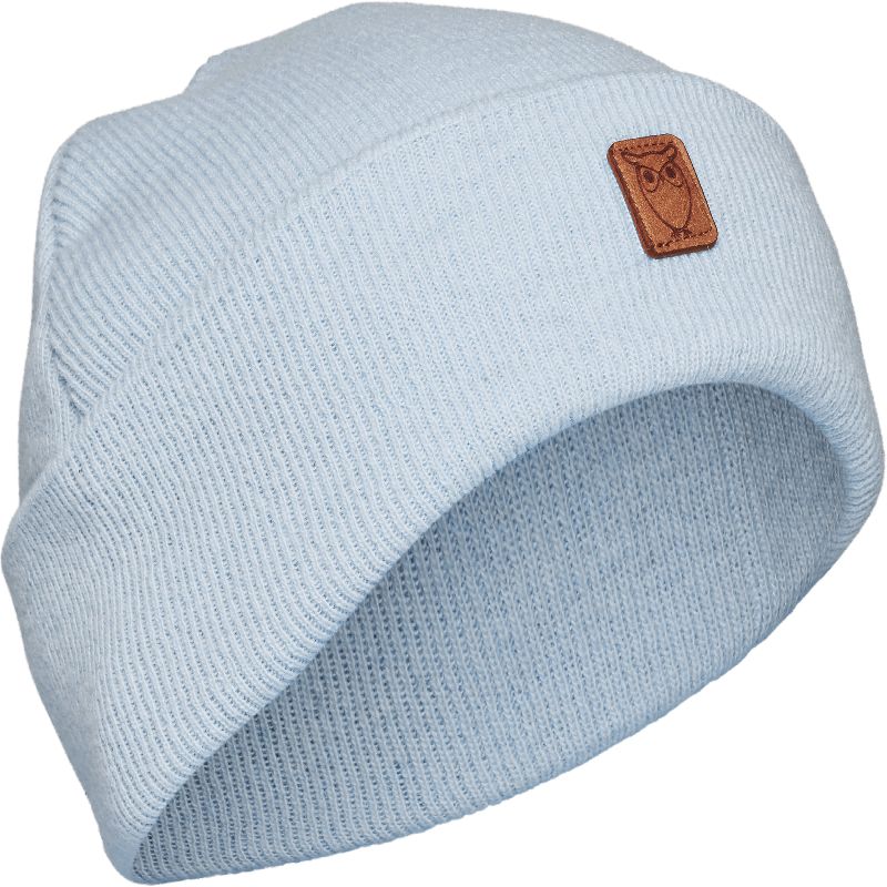 Bonnet bleu clair en laine bio - LEAF
