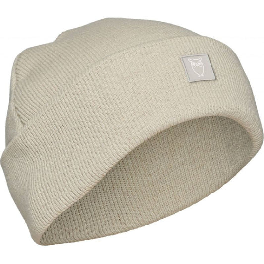 Bonnet écru en laine bio - LEAF
