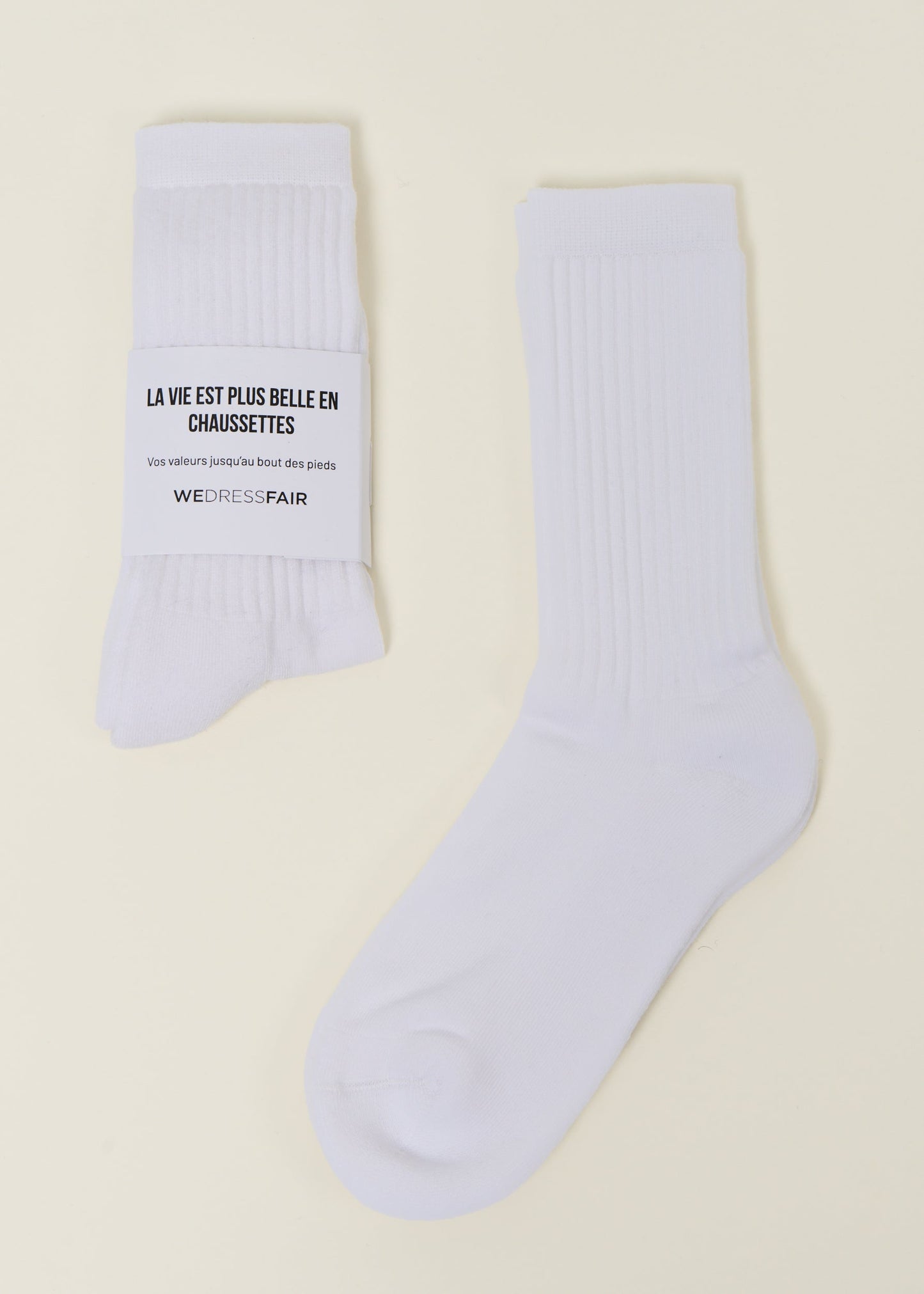 Pack de 3 paires de chaussettes en coton bio | blanc