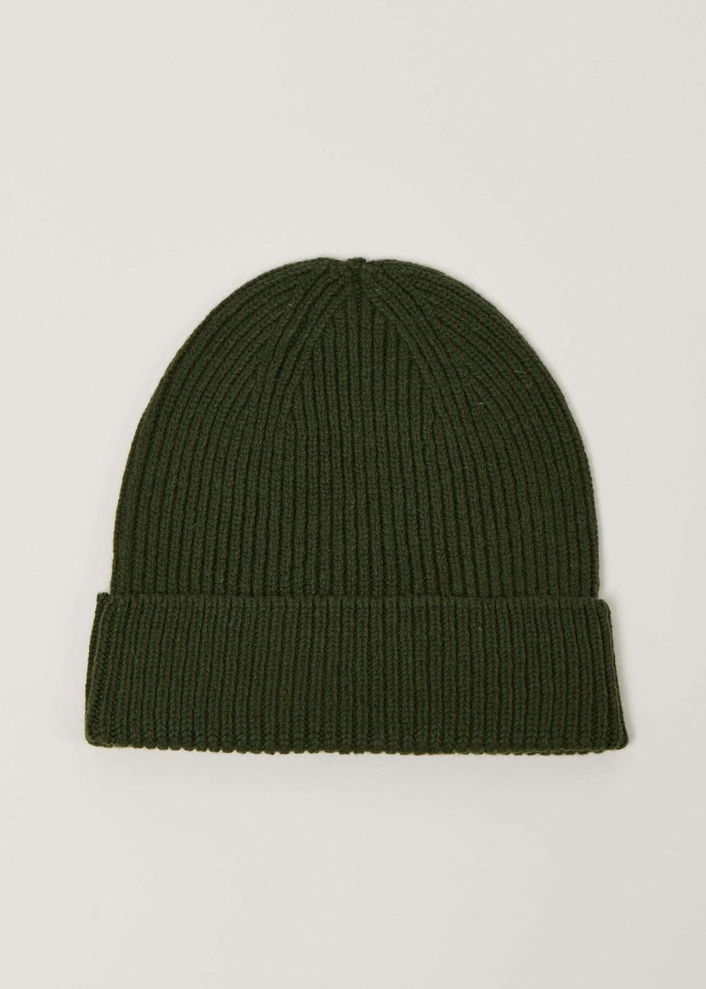Bonnet en laine mérinos recyclée | olive