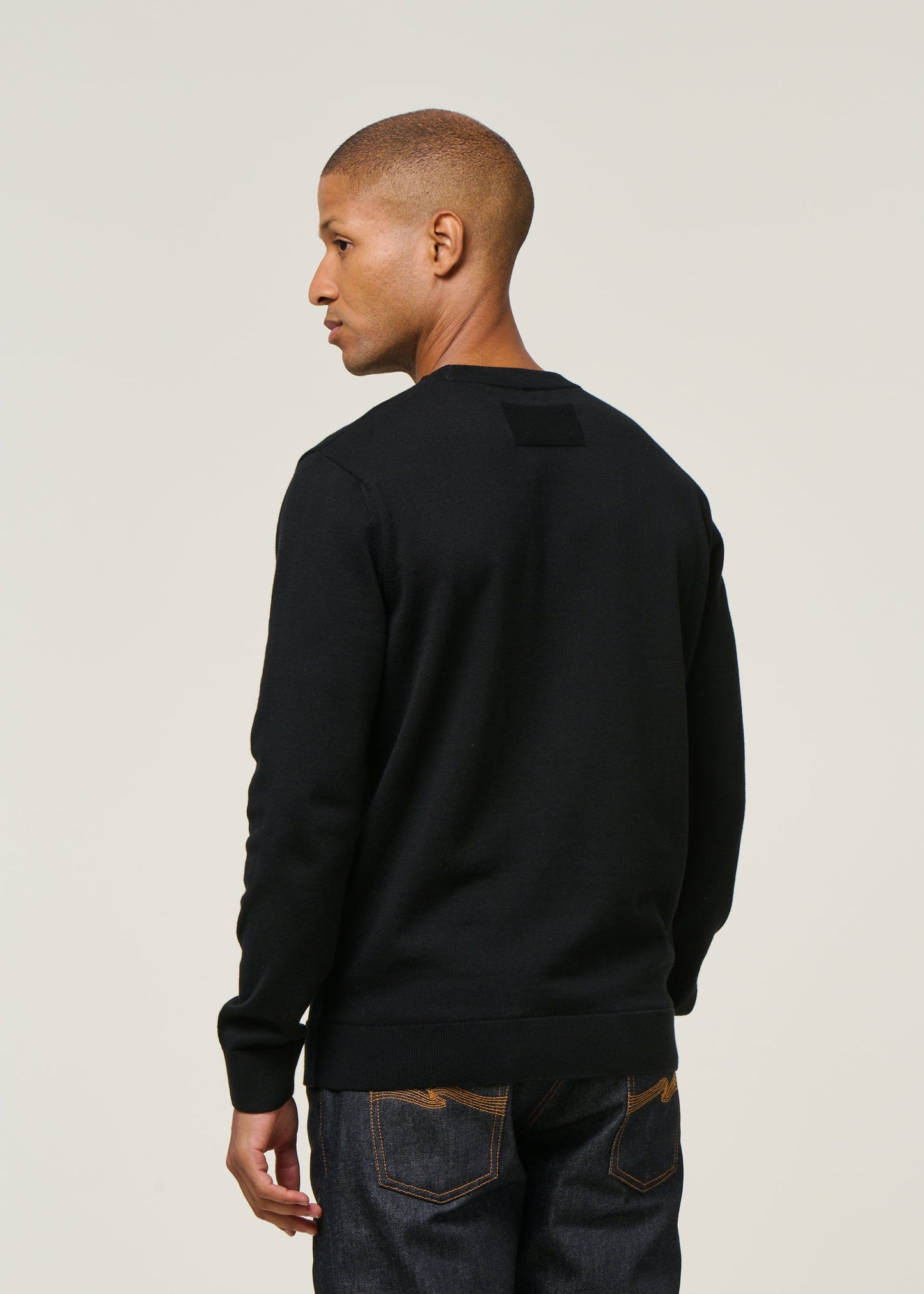 Pull en coton biologique | noir "loukaa knit sweater - black"