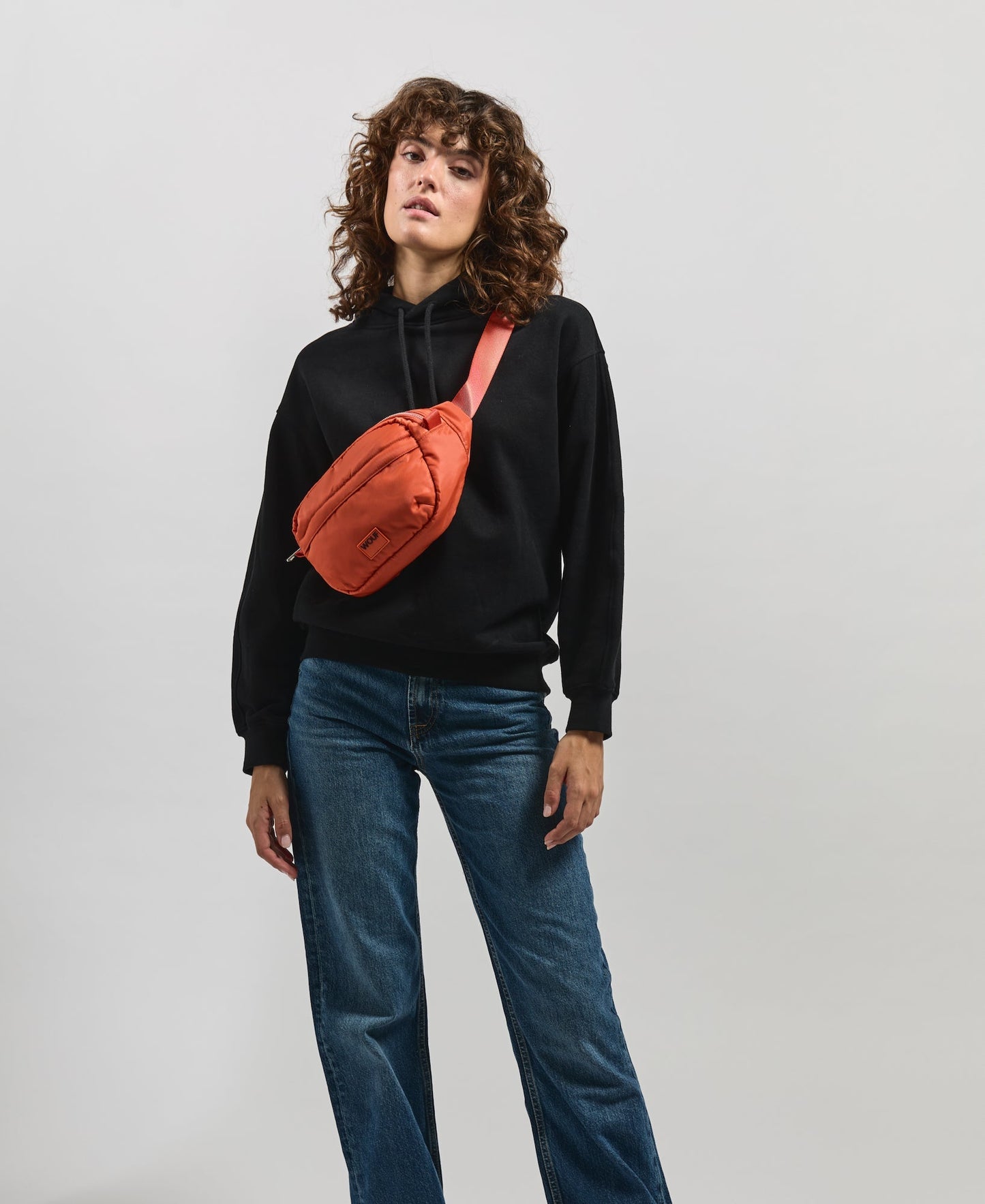 Banane en matière recyclée | orange "zagreb waistbag"