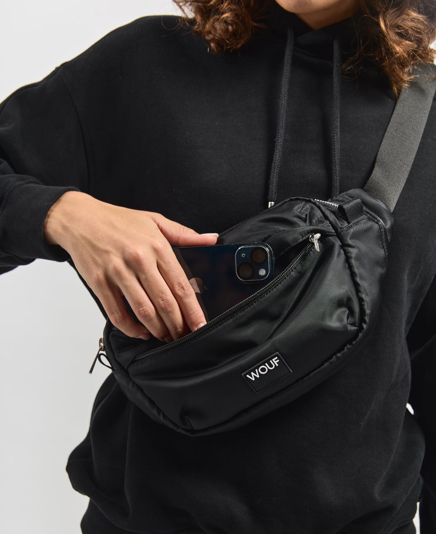 banane en matières recyclées | noir "oslo waistbag"