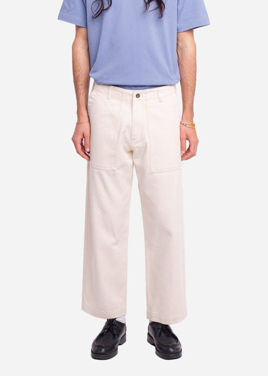 Pantalon droit en coton bio | écru "gamal"