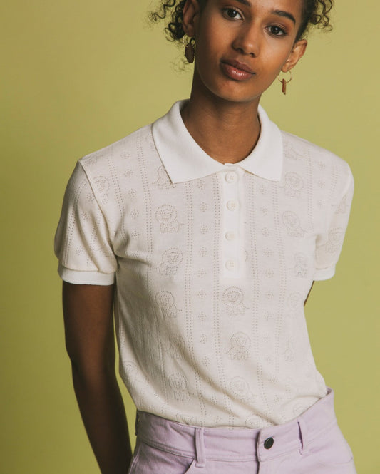 Polo écru en tencel et coton bio - Luangwa