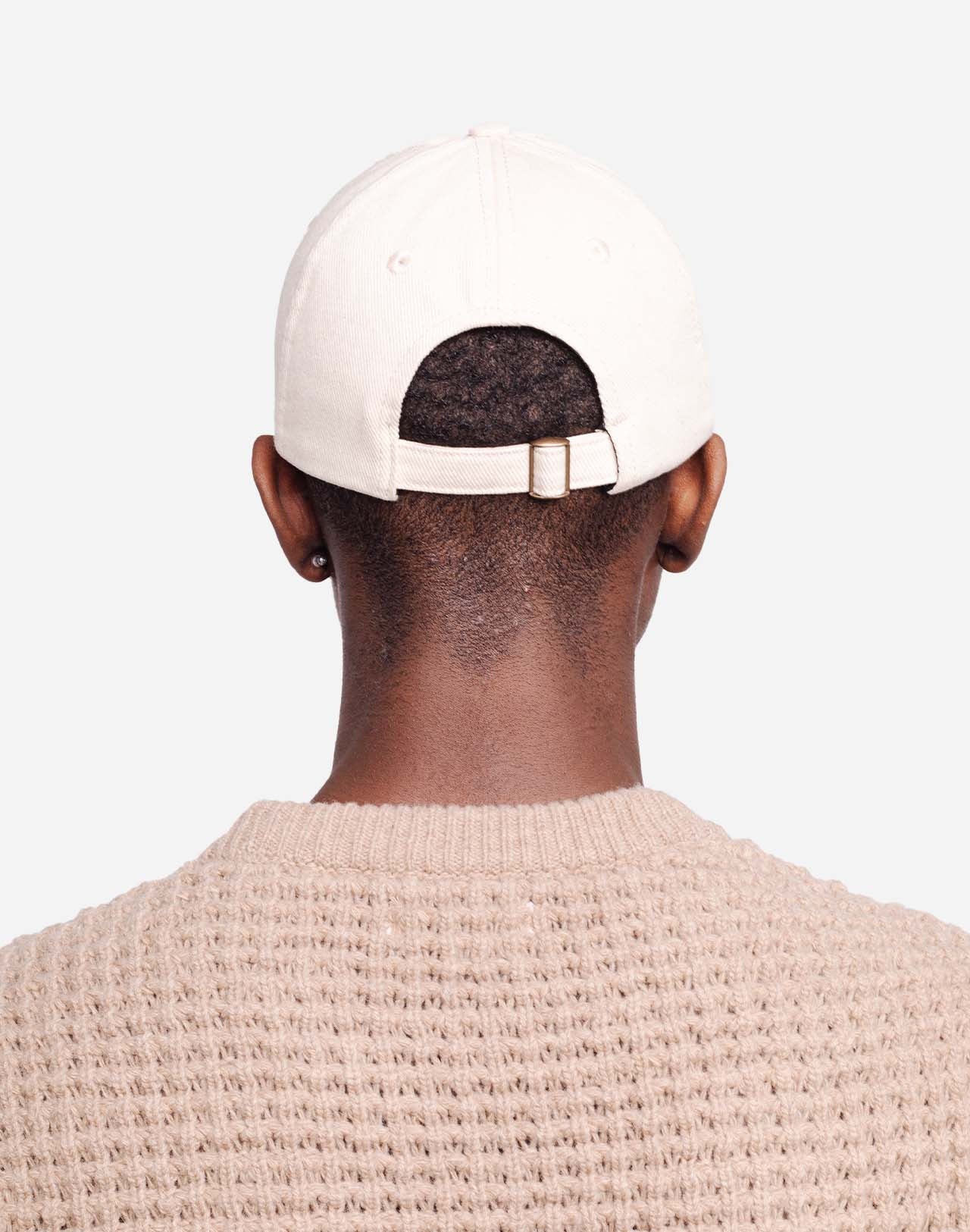 Casquette en coton bio | écru "six pannel racoon"